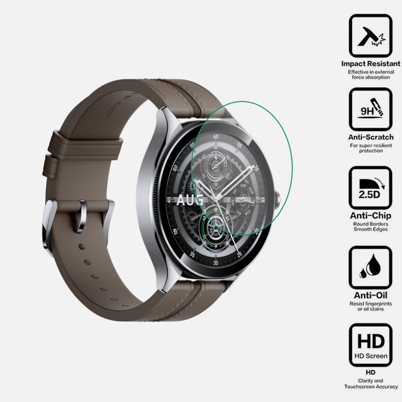 Xiaomi Smartwatch Accessories - スマートウォッチハード強化ガラスクリア保護フィルム Xiaomi Watch 2 プロスクリーンプロテクターカバースマート Watch2
