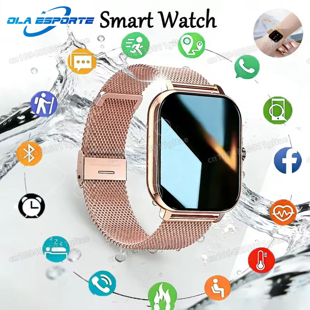 Smartwatch Instagram - 新型スマートウォッチ アンドロイドフォン 1.44インチカラースクリーン ブルートゥース通話 血中酸素/血圧モニタリング スマートウォッチ