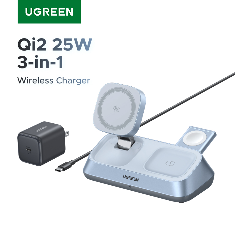 Smartwatch Ac - UGREEN Qi2 25W MAX 磁気ワイヤレス充電スタンド 3-in-1