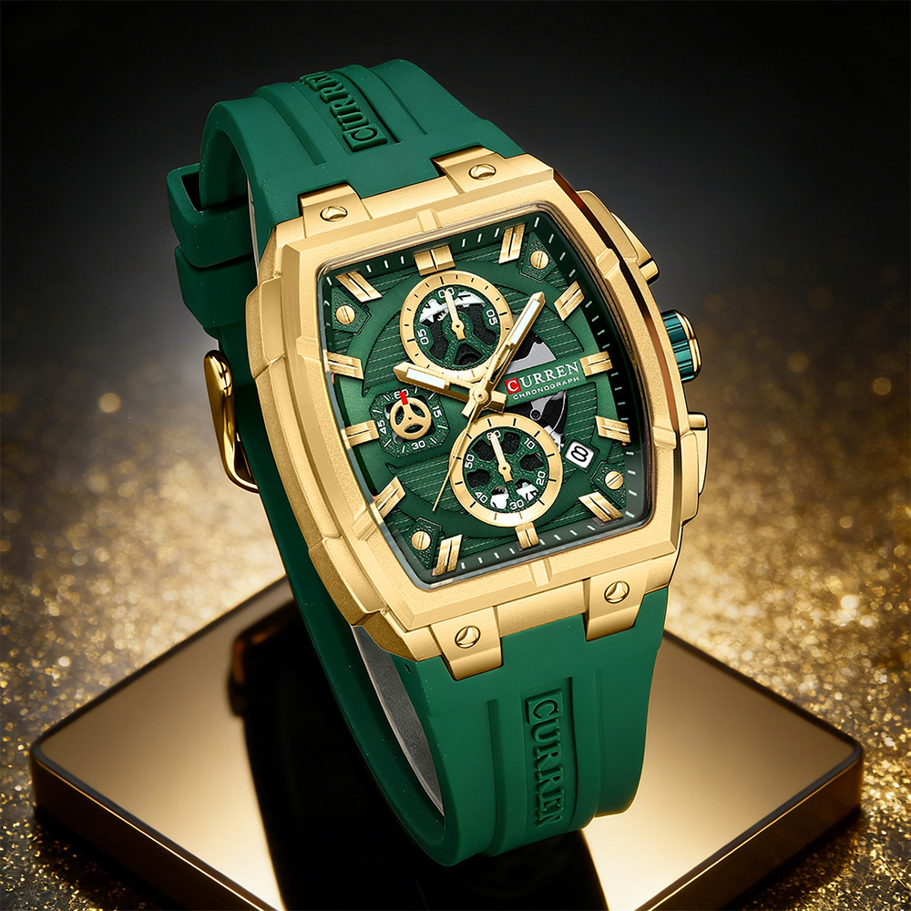 CURREN 高級ヴィンテージ腕時計 メンズ スポーツ クロ - Accessories With Watch のレビューと価格
