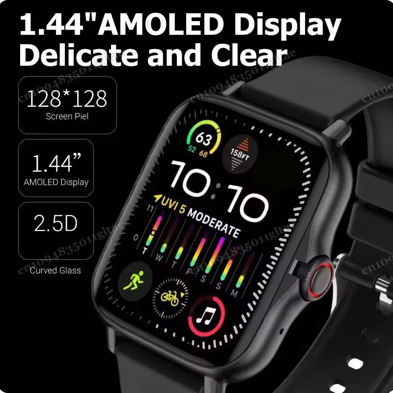 新型スマートウォッチ アンドロイドフォン 1.44インチカラ - Smartwatch Instagram のレビューと価格