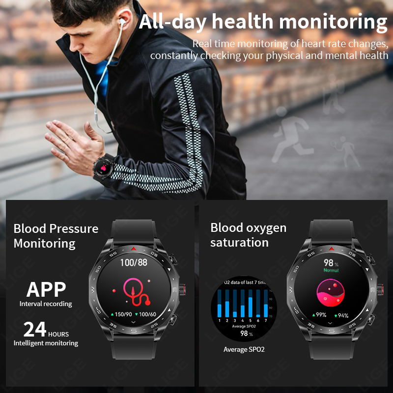 LIGE TWS 2-in-1 スマートウォッチ（内蔵ワイヤ - Smartwatch Headset のレビューと価格