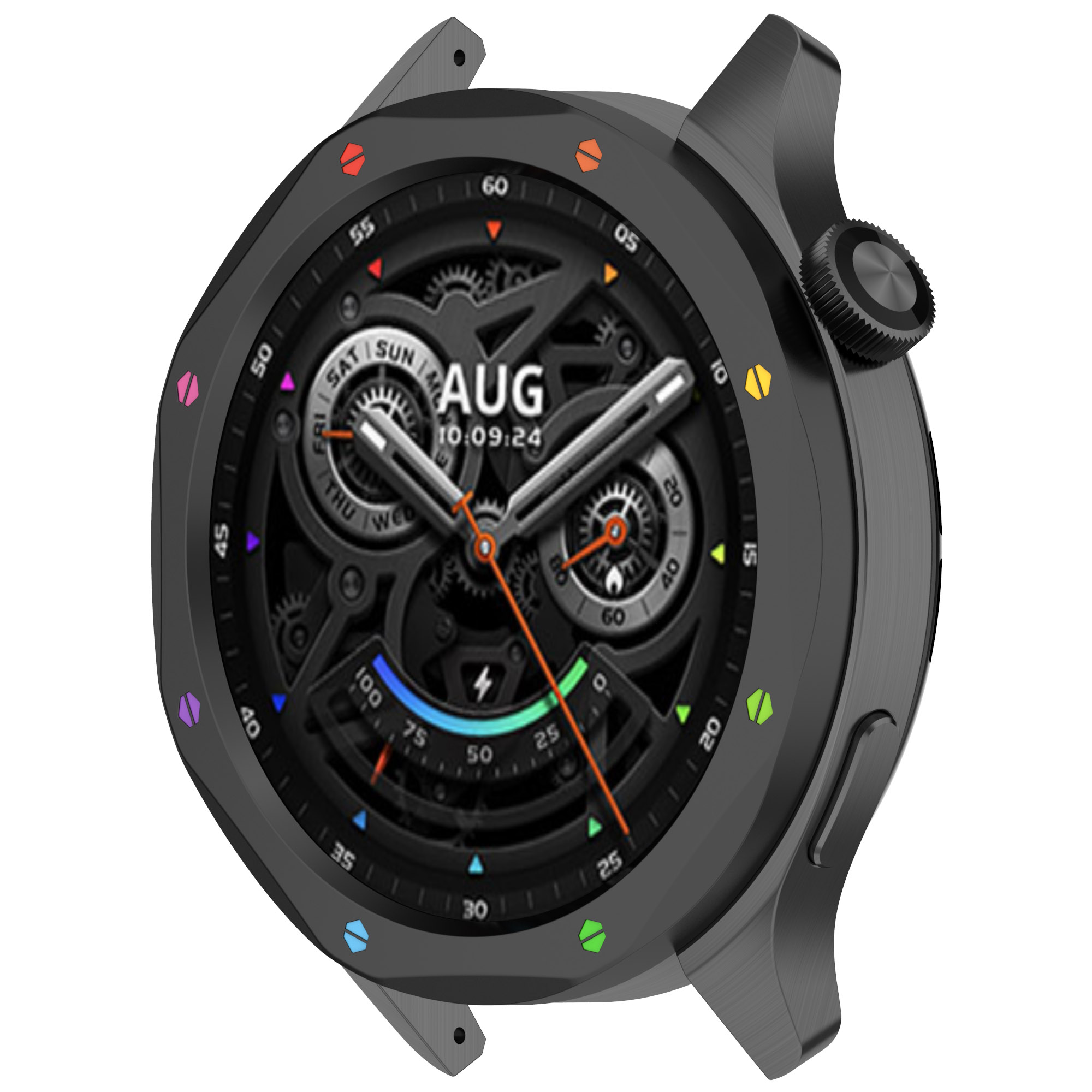 Xiaomi Watch用の金属製ベゼル付きケース,時計用の - Xiaomi Smartwatch Accessories のレビューと価格