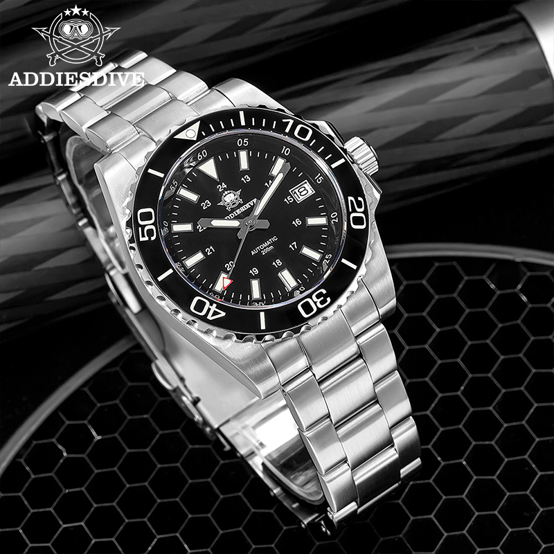 ADDIESDIVE メンズ腕時計 8215 機械式サファイ - Accessories With Watch のレビューと価格
