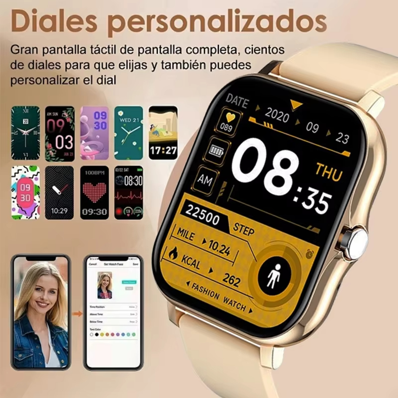 LAXASFIT 新しいスマートウォッチ複数のスポーツモード - Smartwatch Instagram のレビューと価格