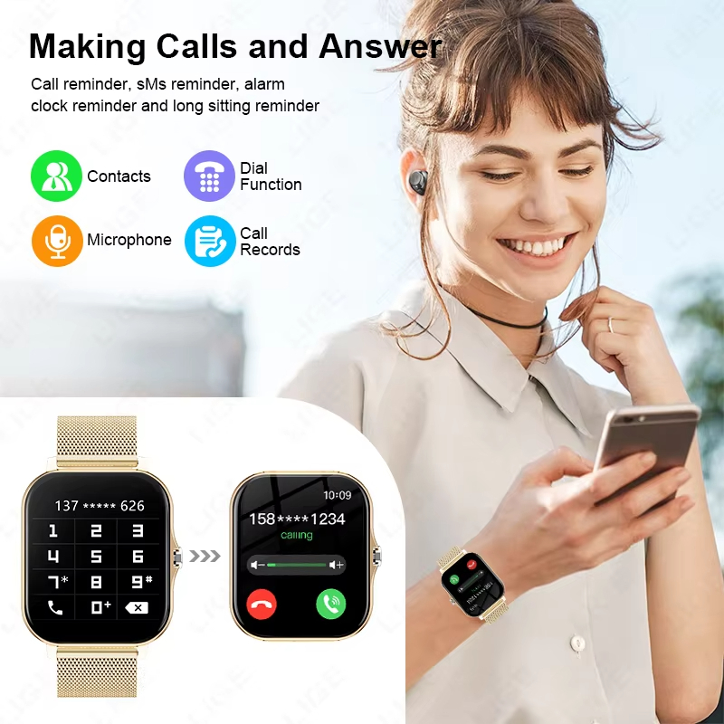 LAXASFIT 新しいスマートウォッチ複数のスポーツモード - Smartwatch Instagram のレビューと価格