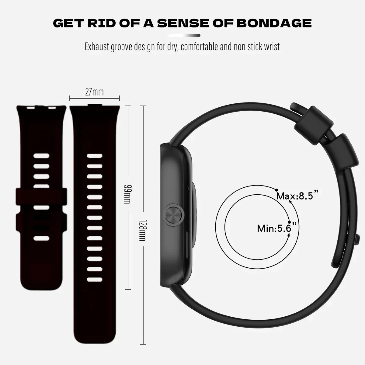 Xiaomi Redmi Watch 4用シリコンウォッチバ - Xiaomi Smartwatch Accessories のレビューと価格